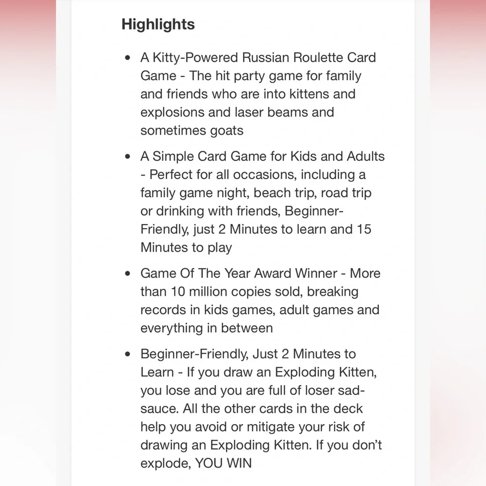 Exploding Kittens Original Edition Game - Picture 3 of 7